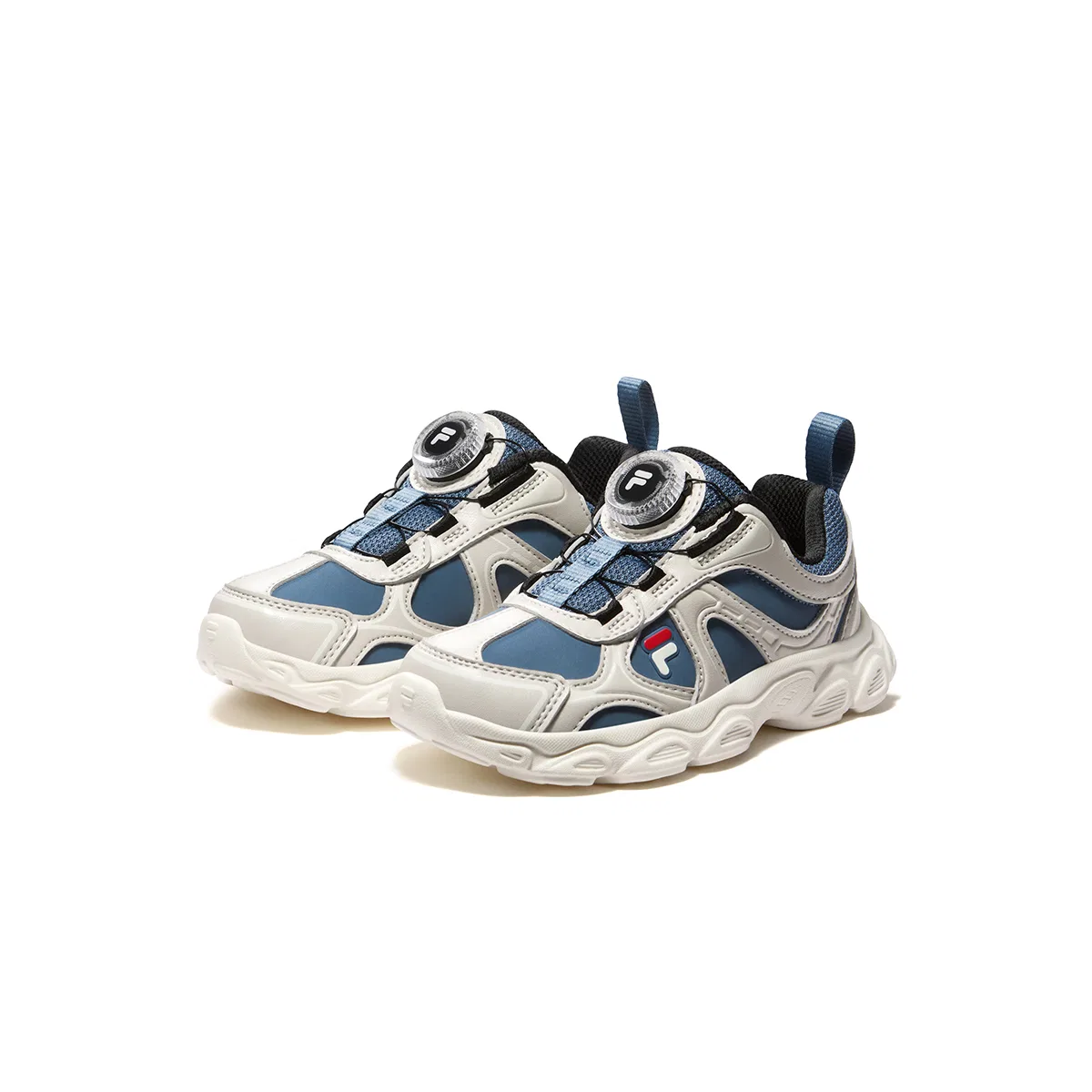 Детские кроссовки для бега с синтетическим верхом FILA KIDS, Tuna Blue/Pale — фото 4