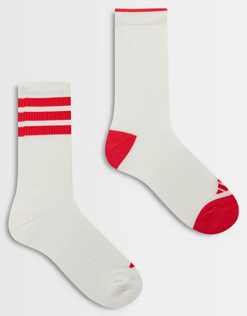 Носки высокие 2 шт Adidas Originals, белый/красный