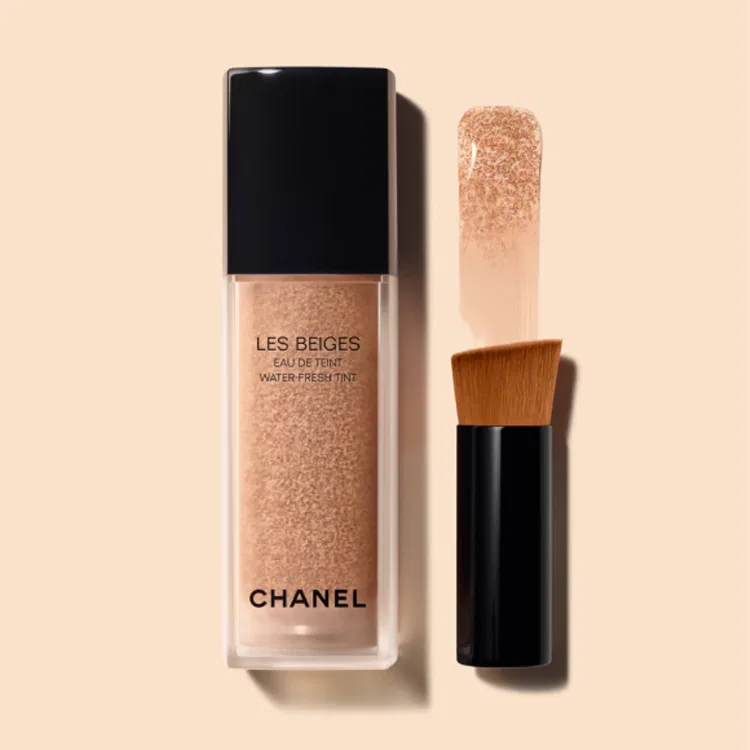 Женская тональная основа с кистью, модель Old Version, CHANEL, Light Natural White — фото 3