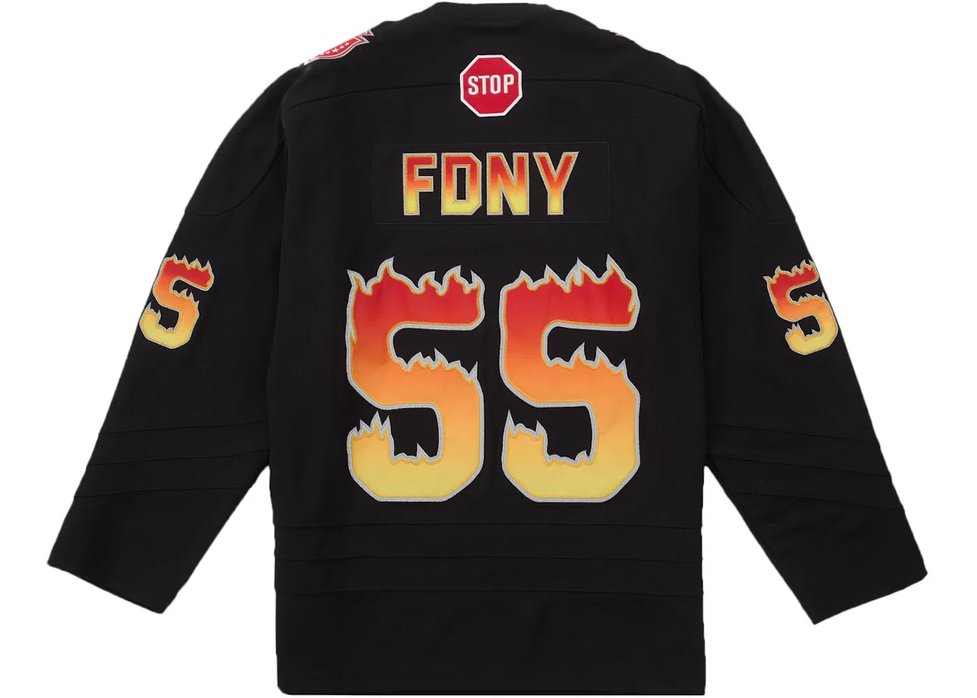 Мужская хоккейная джерси с панельным кроем FDNY Hockey Jersey Supreme, черный — фото 2