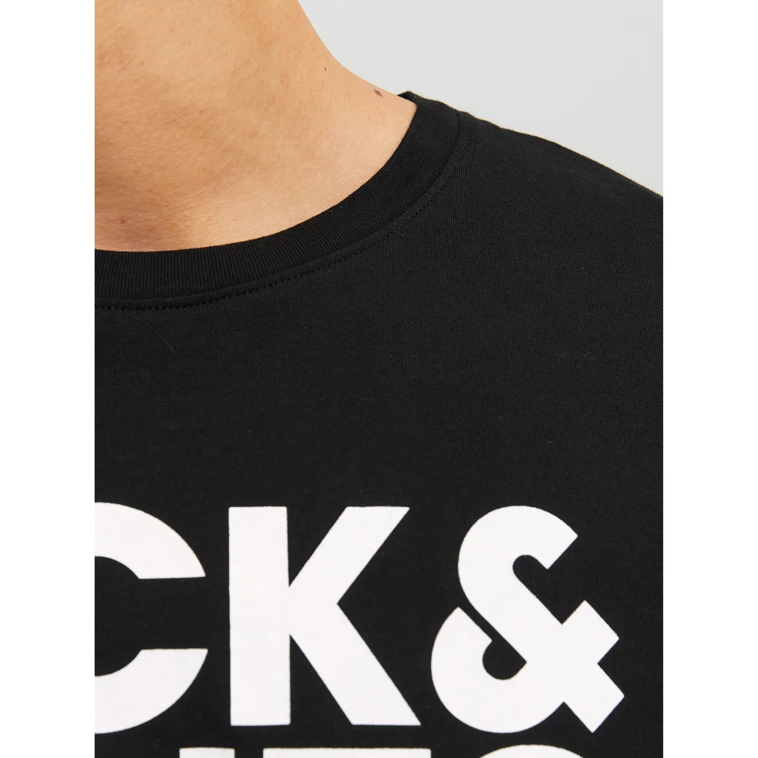 Детская хлопковая футболка с логотипом Jack & Jones, Black — фото 3