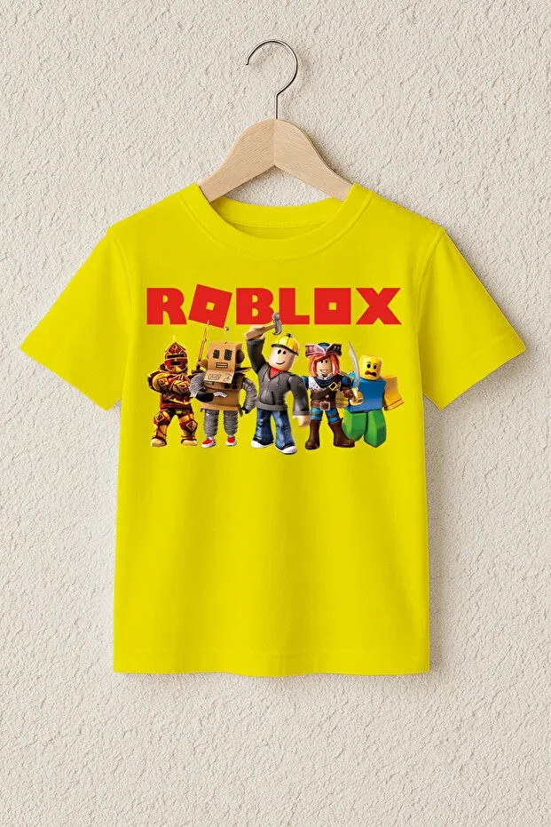 Детская футболка с принтом Roblox Myada, Yellow