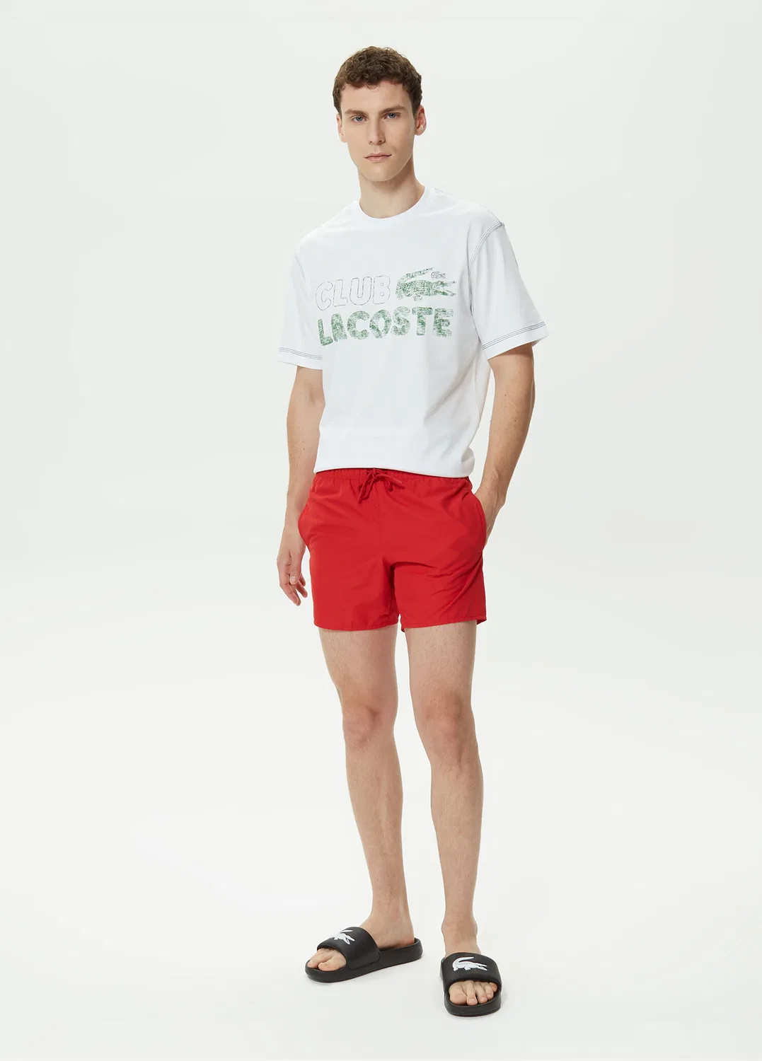 Пляжные шорты Lacoste, red — фото 2