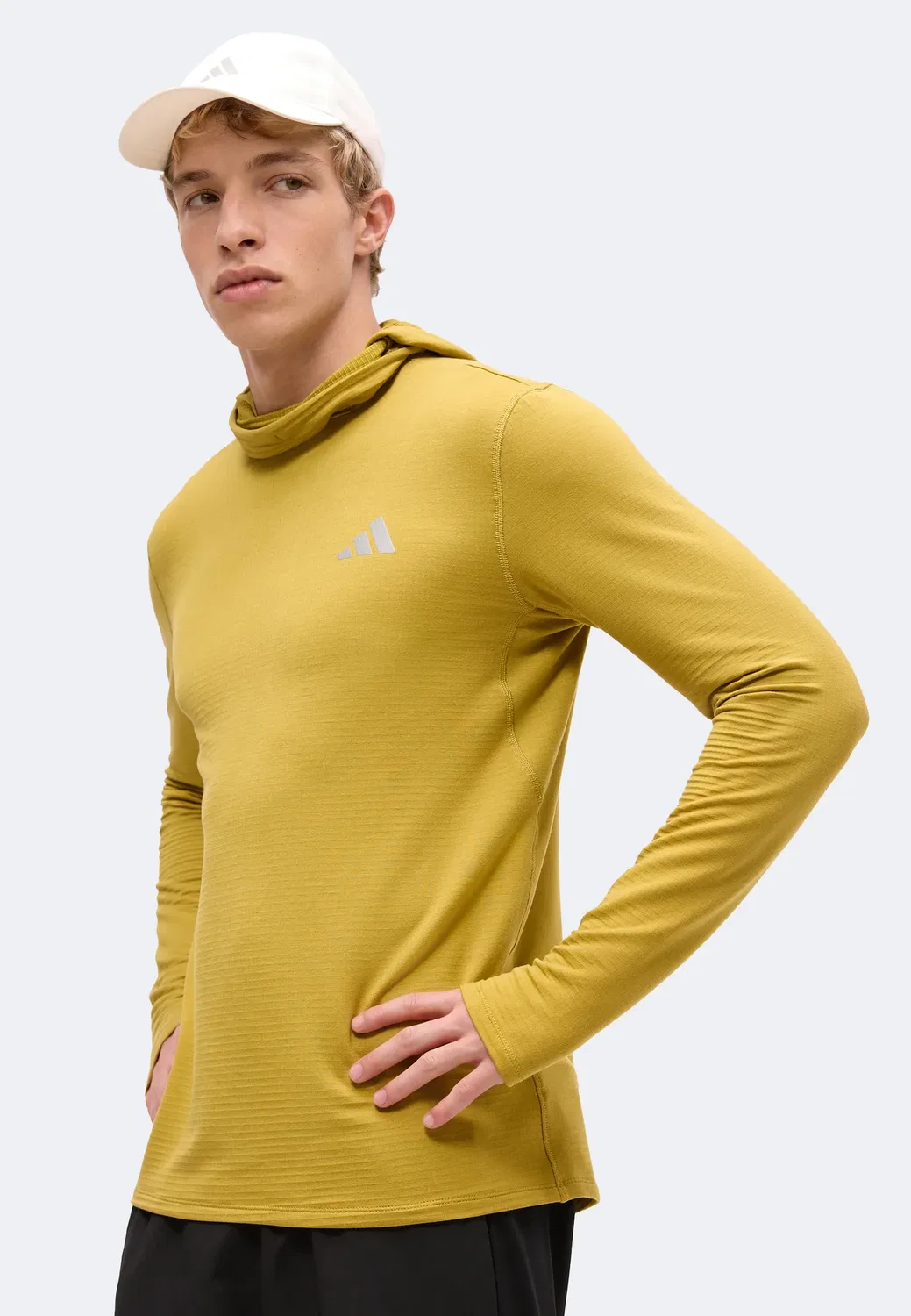 Adi365 - футболка с длинными рукавами Adidas Performance, Sand Green — фото 4
