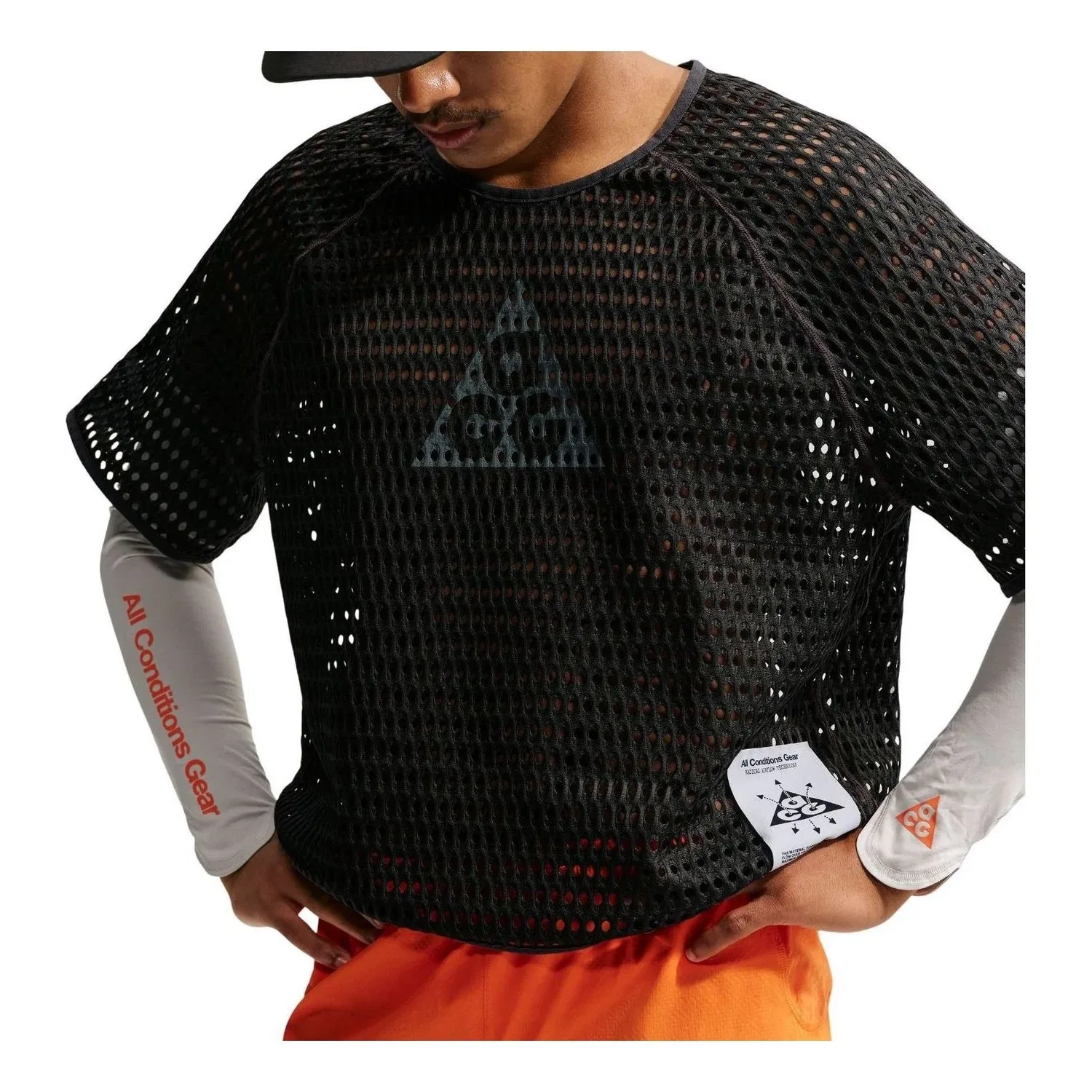 Мужская футболка с технологией Dri-FIT Nike ACG Radical AirFlow 'Anthracite Cool Grey', черный