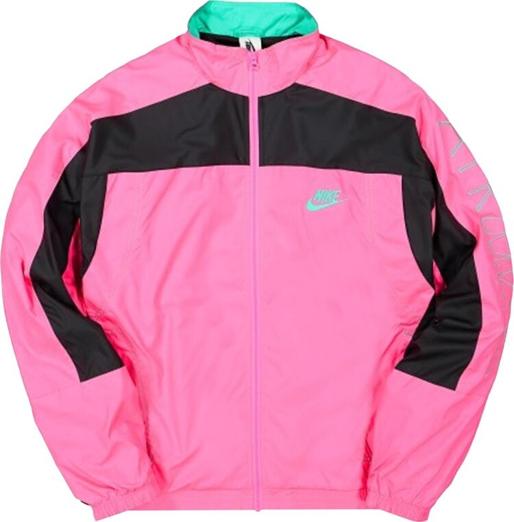 

Куртка Nike x Atmos NRG Vintage Patchwork Track Jacket 'Hyper Pink/Black/Hyper Jade', розовый