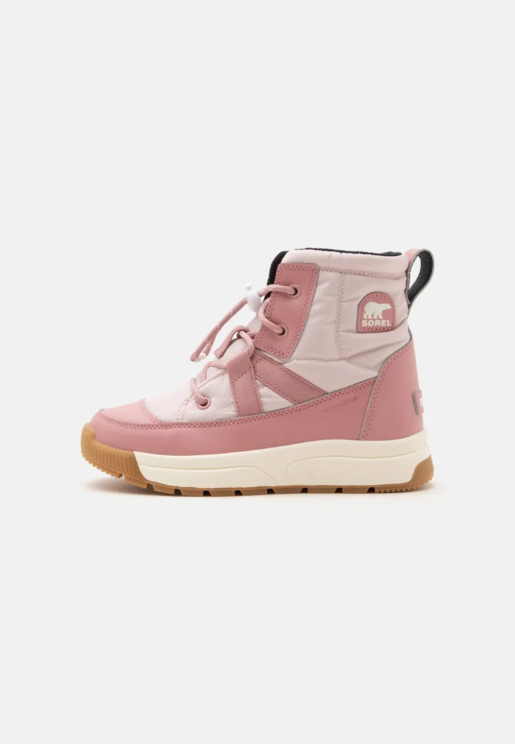 Детские унисекс ботинки Whitney III Mid WP - зимние ботинки Sorel, Pink Salt/Eraser Pink