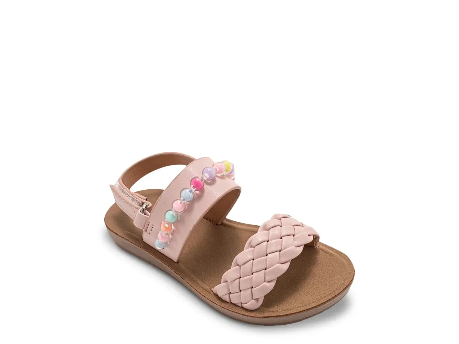 Сандалии Briar с бусинами и плетением, bebe, светло-розовый