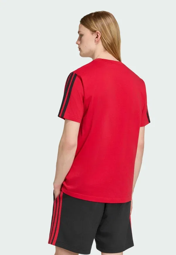 Футболка с принтом «Манчестер Юнайтед» и ДНК Adidas Performance, красный — фото 2