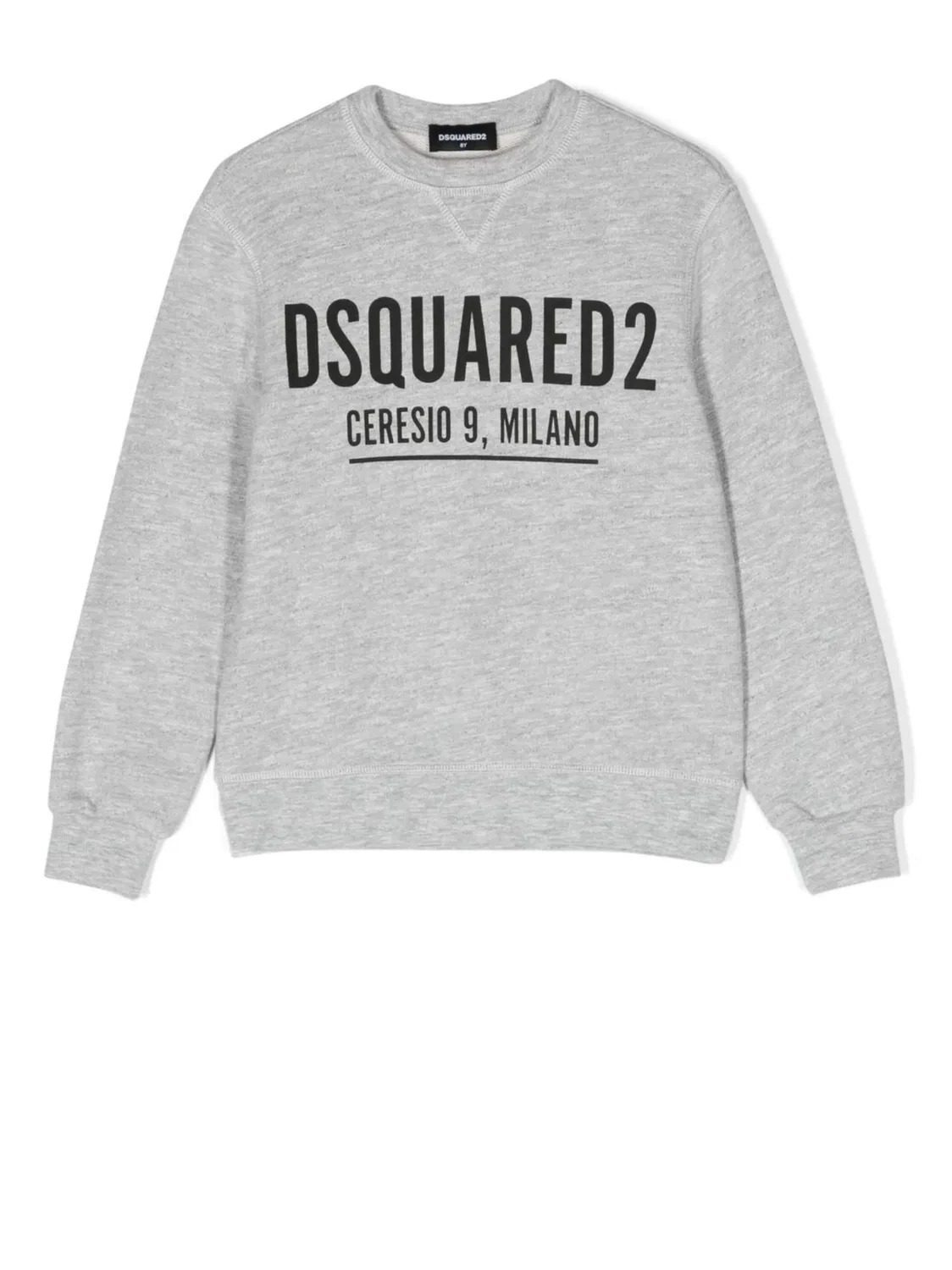 Свитшот с принтом логотипа DSQUARED2, серый