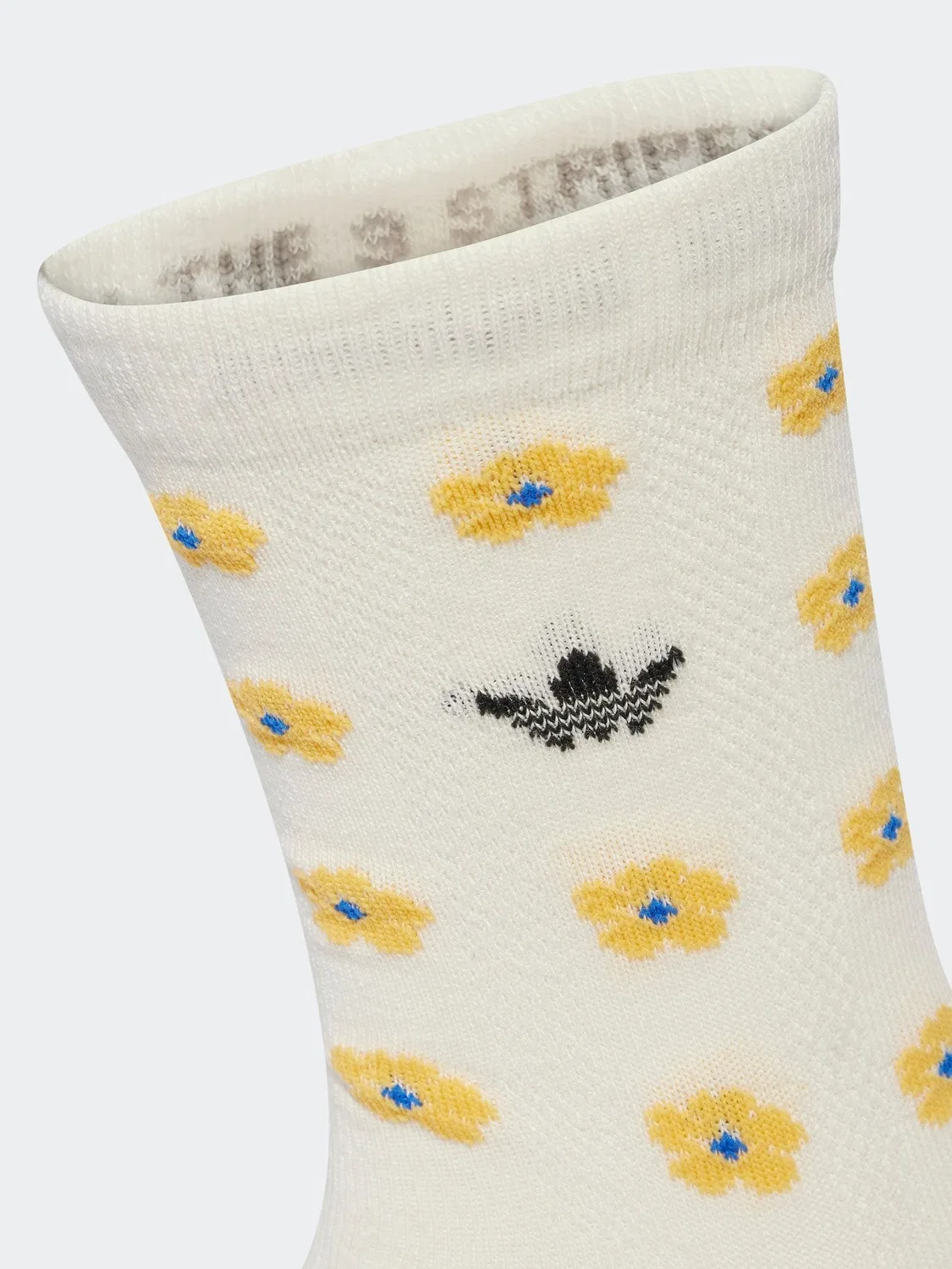 Носки, принт леопард adidas originals, белый — фото 3