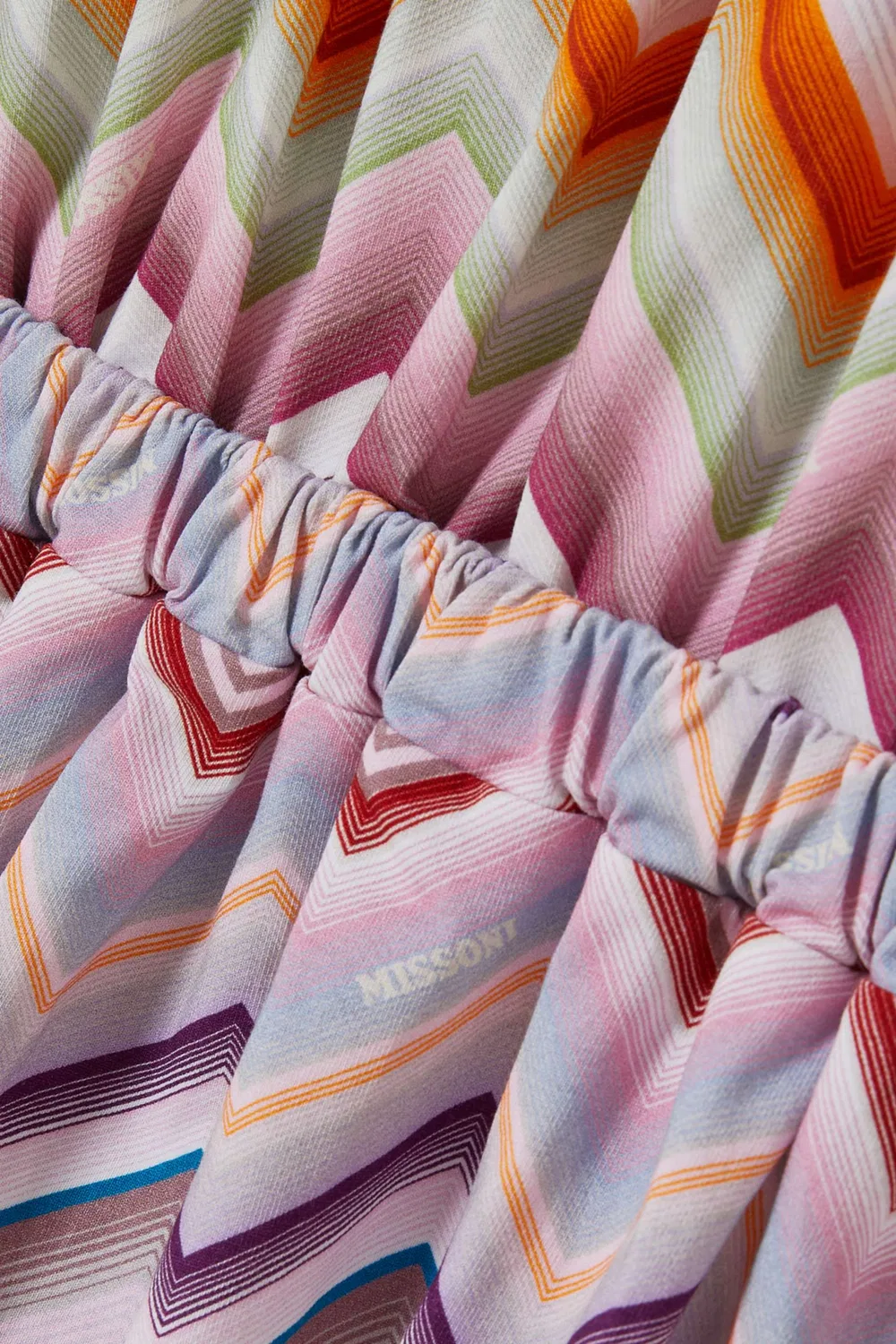 Платье с принтом шеврон хлопковое Missoni — фото 3