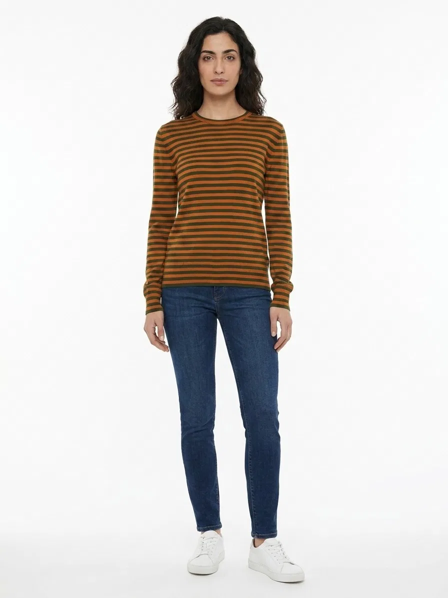 Женский пуловер с круглым выворотом Bicolor Cashmere Sweater Dolce & Gabbana, Bicolor