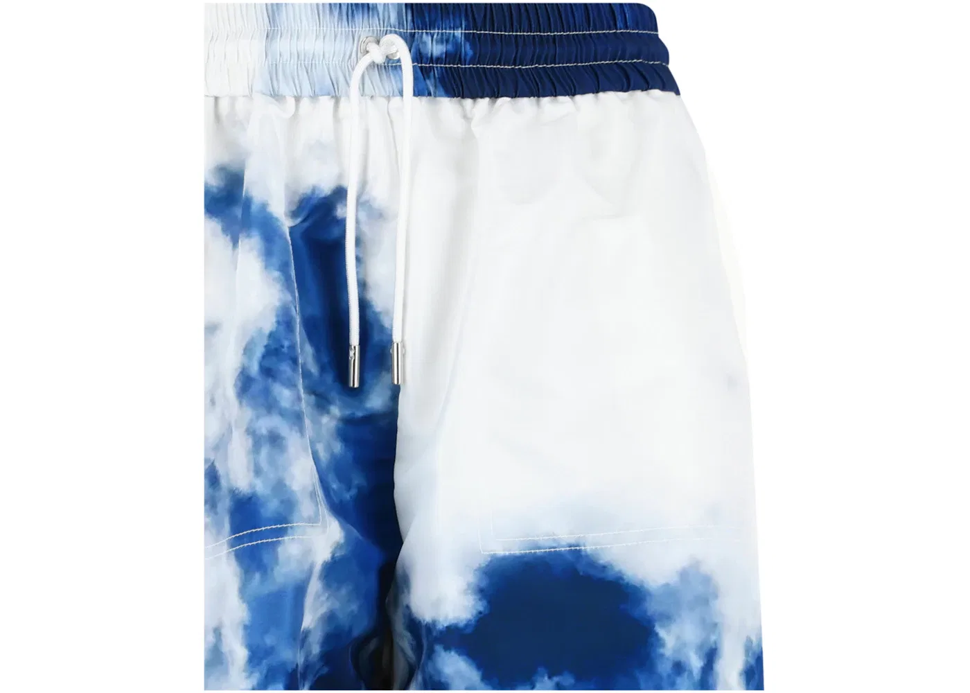 Женские шорты с принтом Sky Print Dolphin Alexander McQueen, Blue White — фото 3