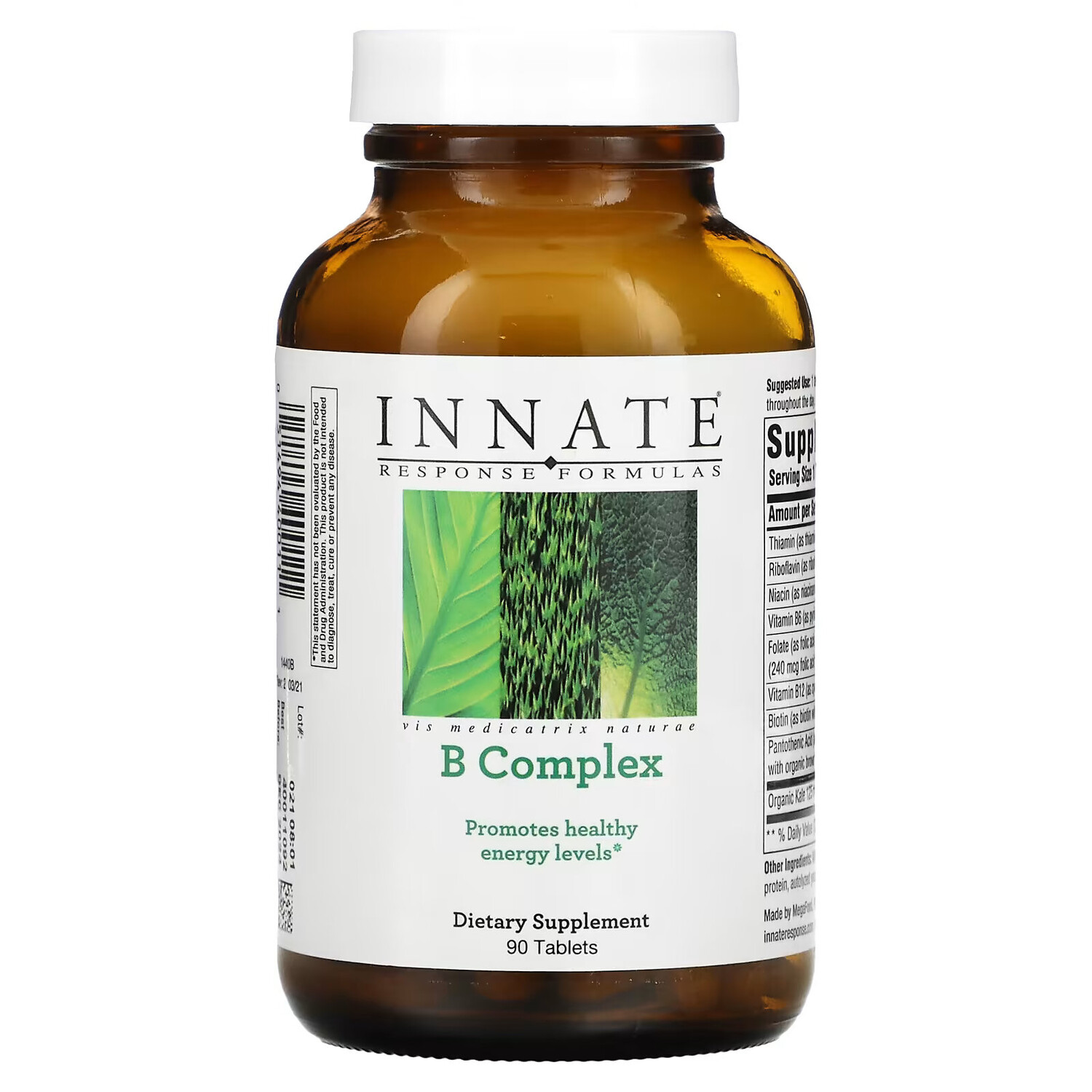 

Innate Response Formulas, комплекс витаминов группы В, 90 таблеток