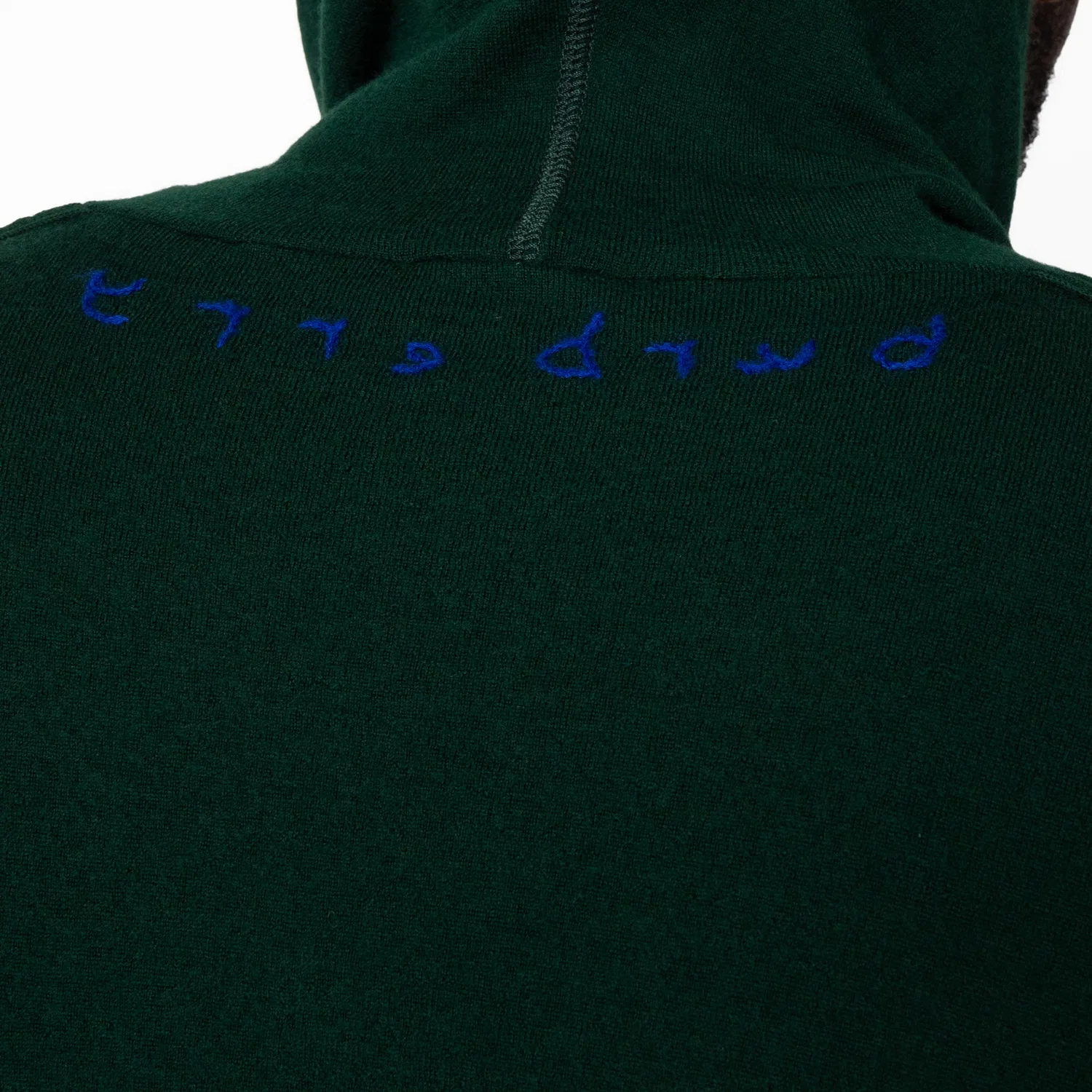 Худи из шерсти с вышивкой логотипа Logo-Embroidered Wool Hoodie Burberry, Ivy — фото 3