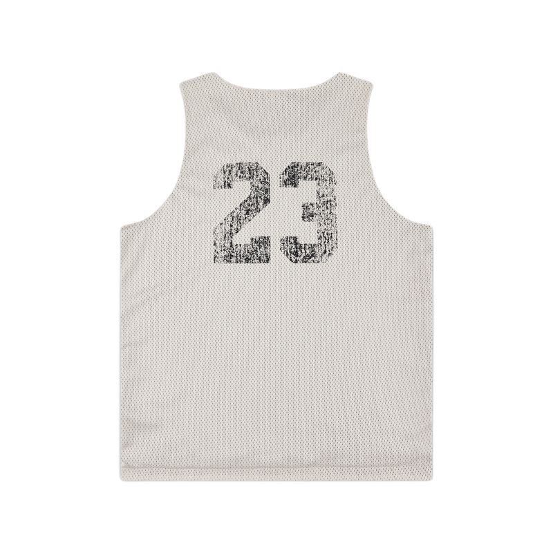 Майка tank top dri fit oat для подростков Nike, серовато-бежевый — фото 3