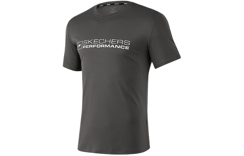

Skechers Мужская футболка серии Basic Sports, цвет «кованое железо», серая, Серый, Skechers Мужская футболка серии Basic Sports, цвет «кованое железо», серая