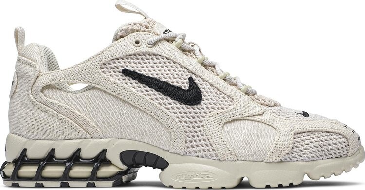 Кроссовки Nike Stussy x Air Zoom Spiridon Caged 2 'Fossil', загар — фото 2
