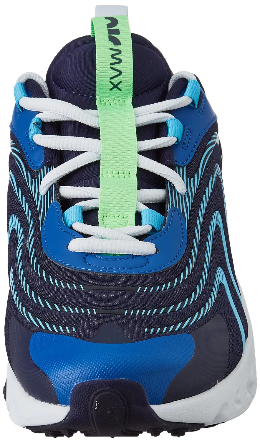 Детские кроссовки для мальчиков с закрытым носком Jr Air Max 270 React Eng Gs NIKE, Blue — фото 2