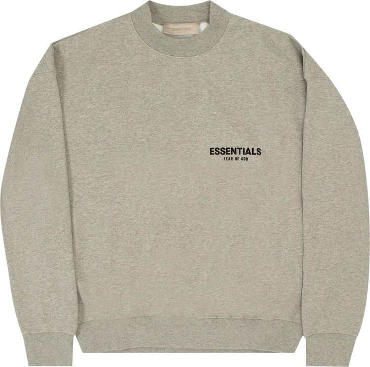 

Толстовка Fear of God Essentials Crewneck 'Dark Oatmeal', серый