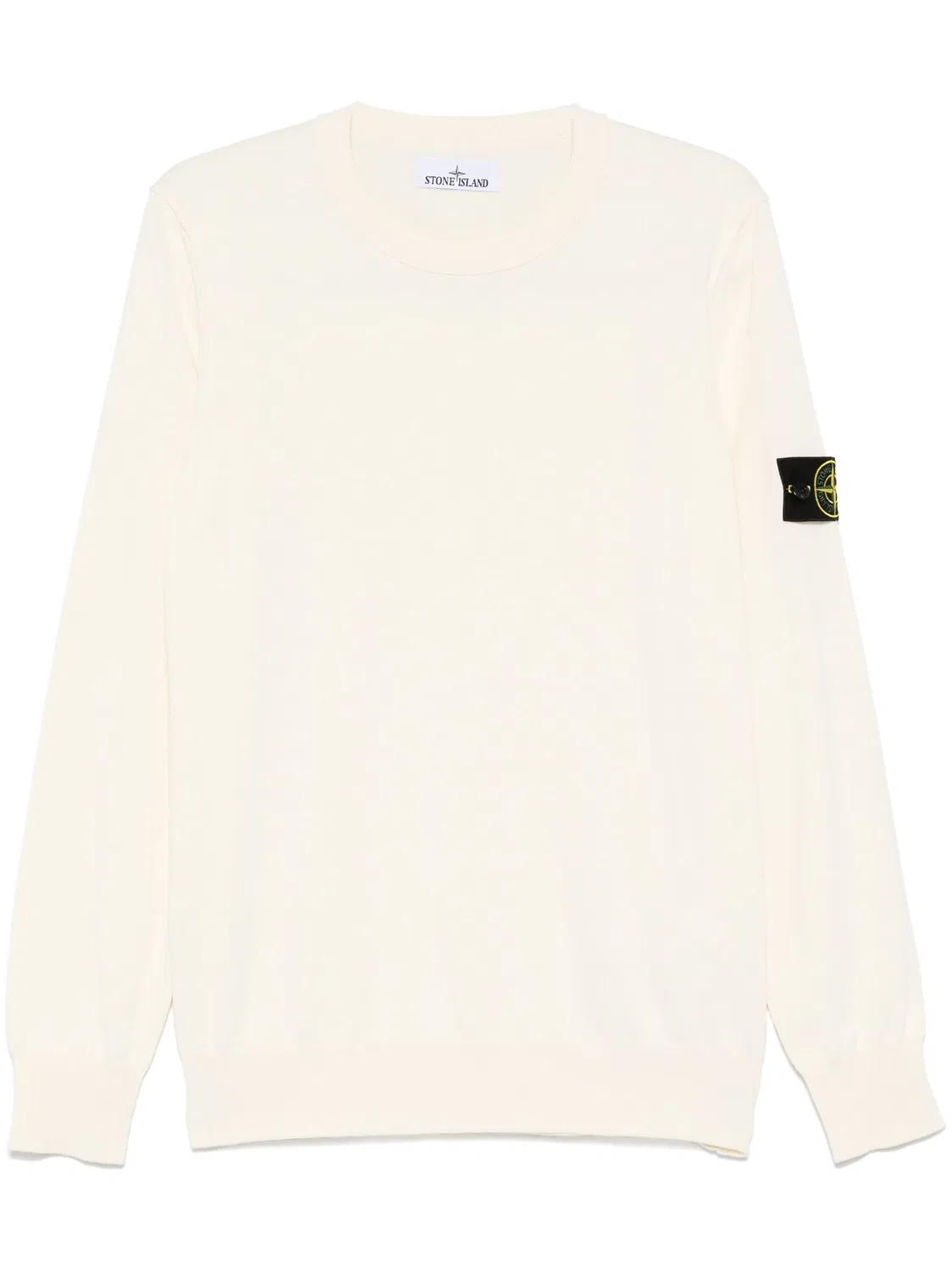Stone Island Свитер с компасной нашивкой - слоновая кость