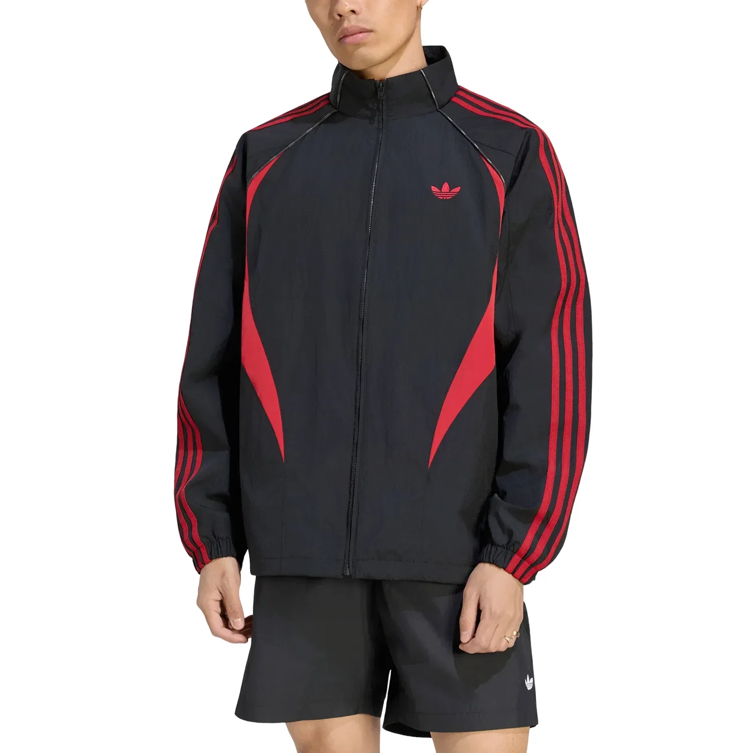 Мужская куртка Street M Track Top Asia Sizing 'Black Red' adidas, Black Red — фото 3