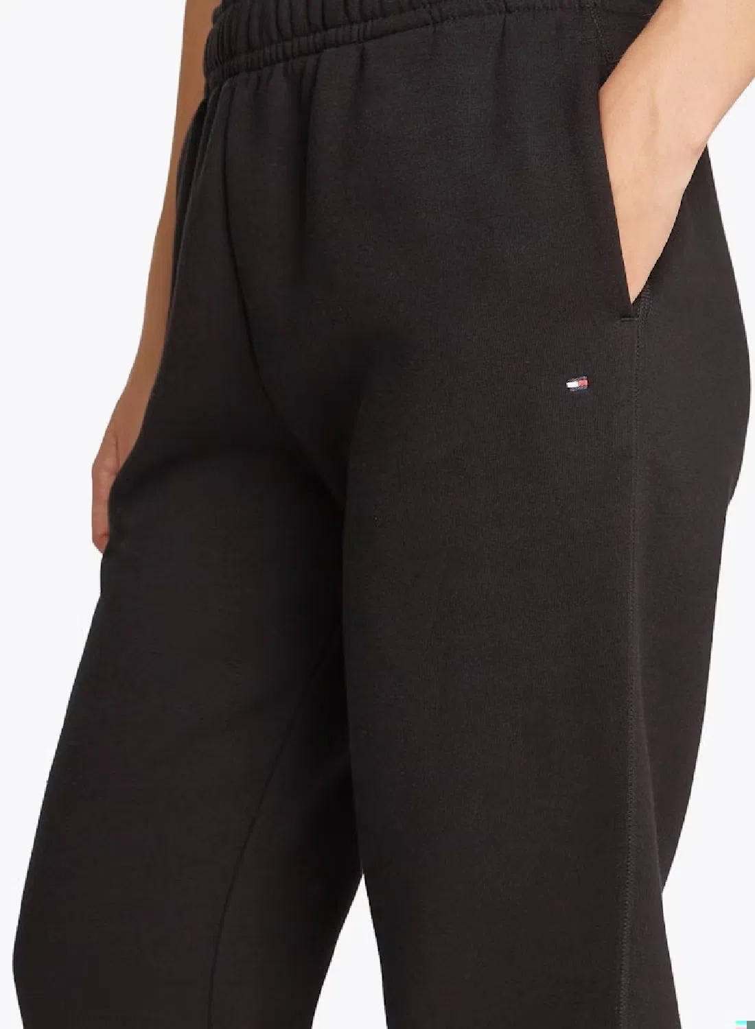 Спортивные штаны с принтом флага Tommy Hilfiger, черный — фото 4