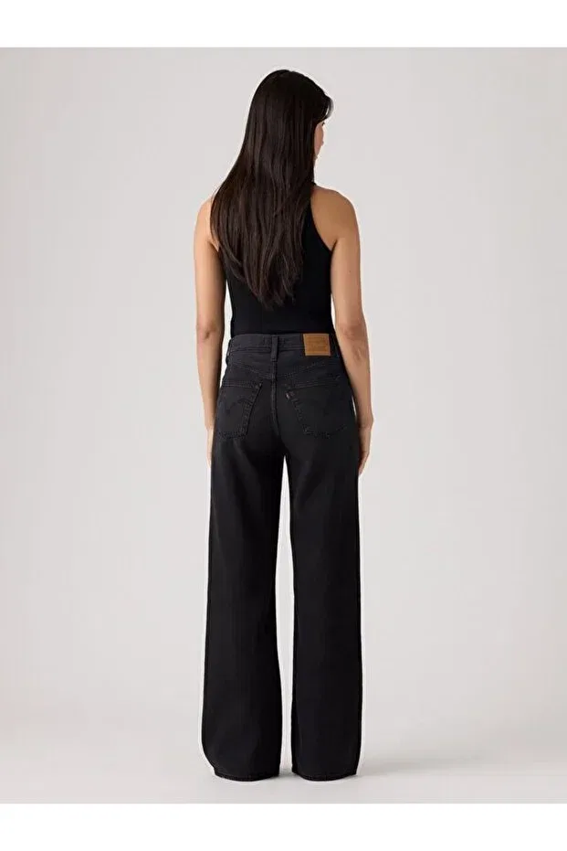 Женские джинсы с широкой штаниной None Your Business Levi's, Black — фото 3