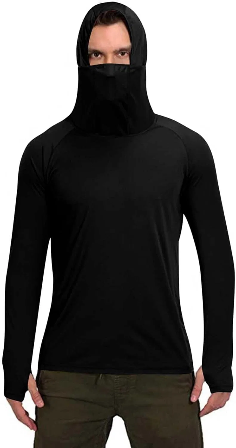 Женская солнцезащитная куртка с капюшоном UPF 50+ Athletic, Black