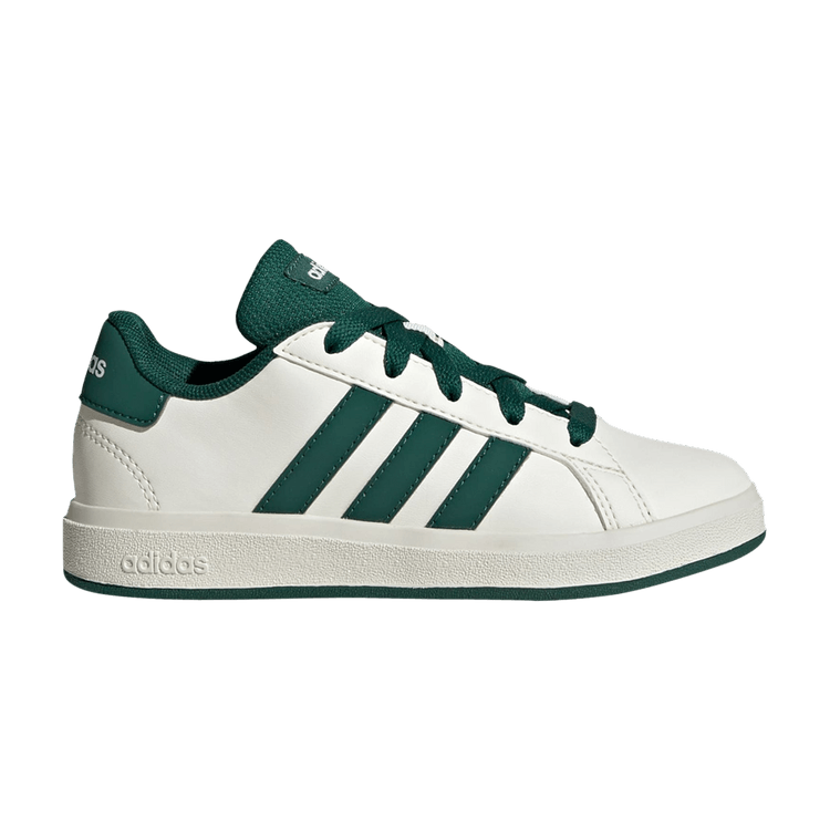 

Кроссовки adidas Grand Court Lace-Up K 'Off White Collegiate Green', белый
