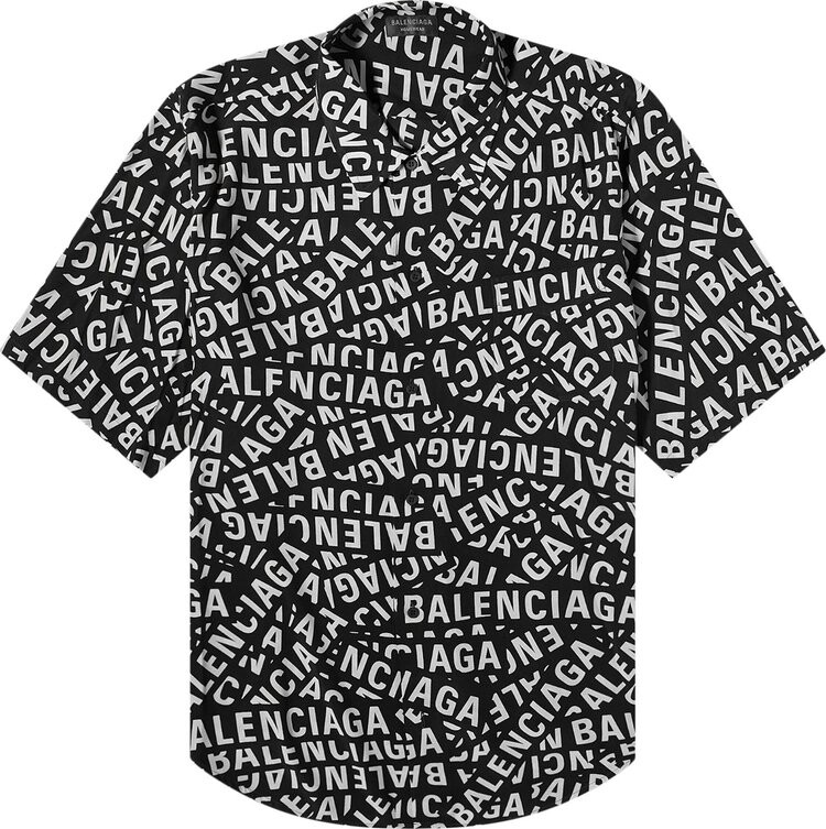 

Рубашка Balenciaga 'Black/Grey', черный