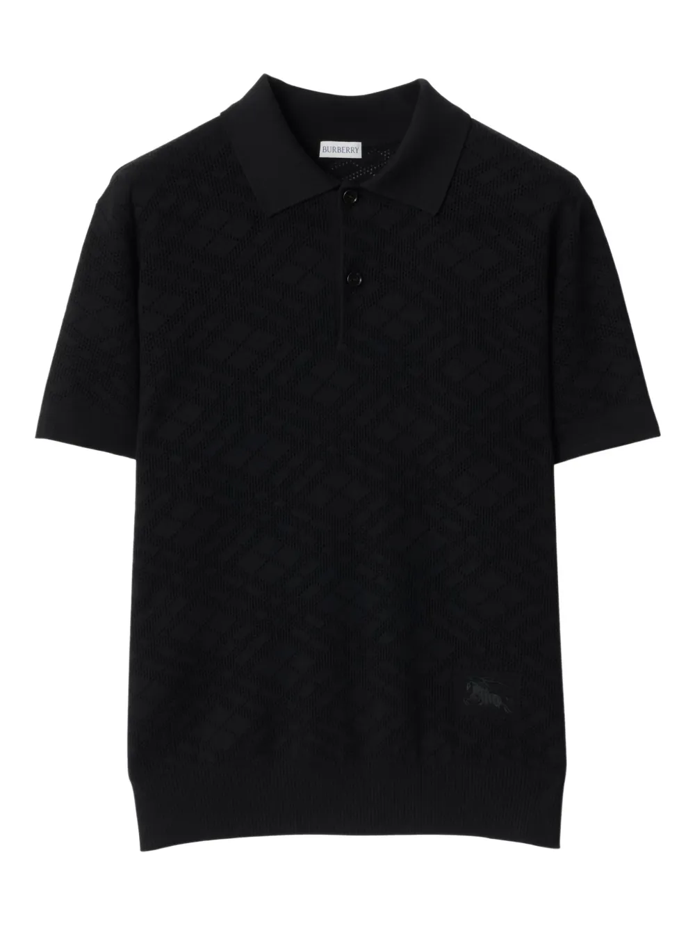 

Трикотажная рубашка поло BURBERRY, черный