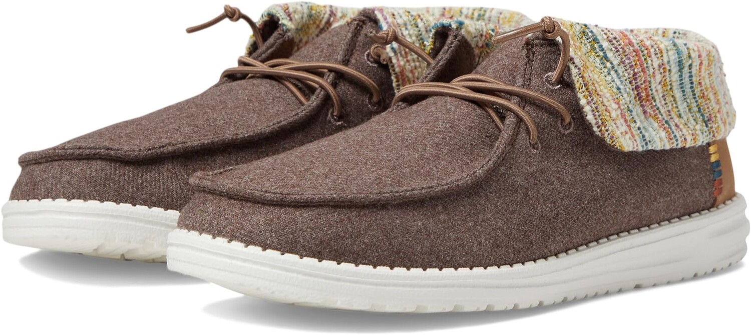 

Ботинки Wendy Wooly Twill Fold Boot Hey Dude, коричневый