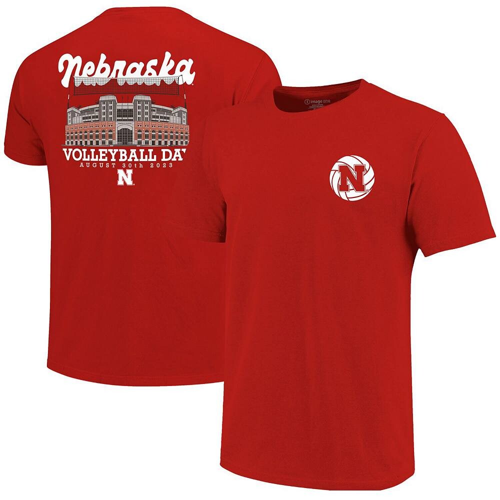 

Молодежная футболка Scarlet Nebraska Huskers ко Дню волейбола 2023, цвет Neb Red