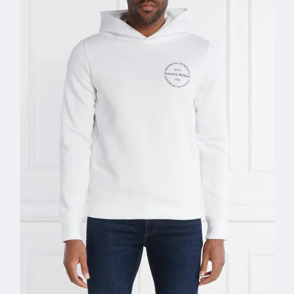 

Толстовка с круглым вырезом стандартного кроя Tommy Hilfiger, белый