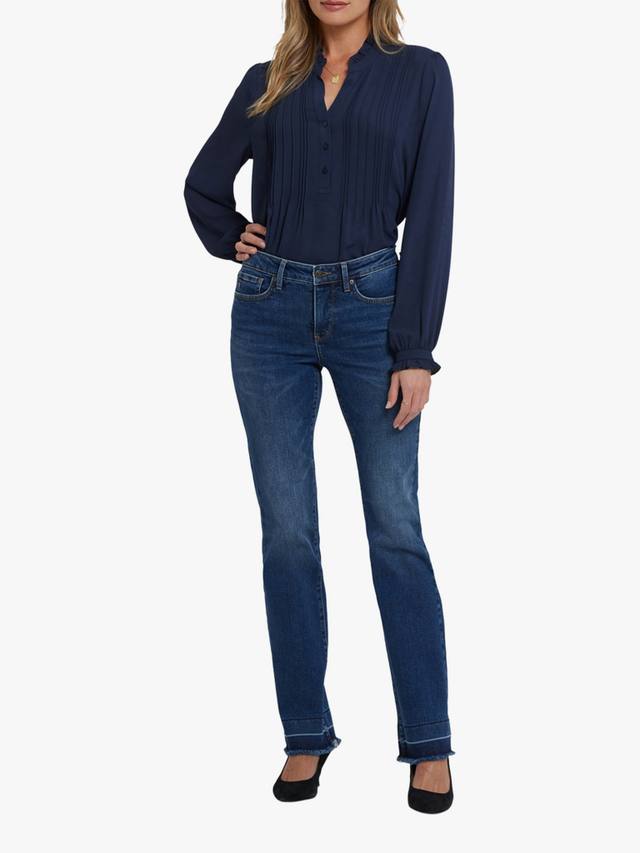 

Брюки Barbara с бахромой по низу в стиле bootcut NYDJ, Dark Loire