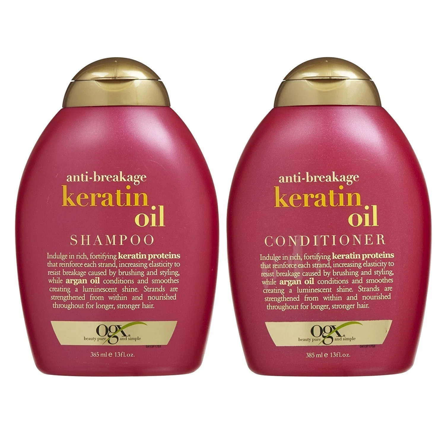 Шампунь и кондиционер OGX Anti-Breakage Keratin Oil (384 мл) Ogx