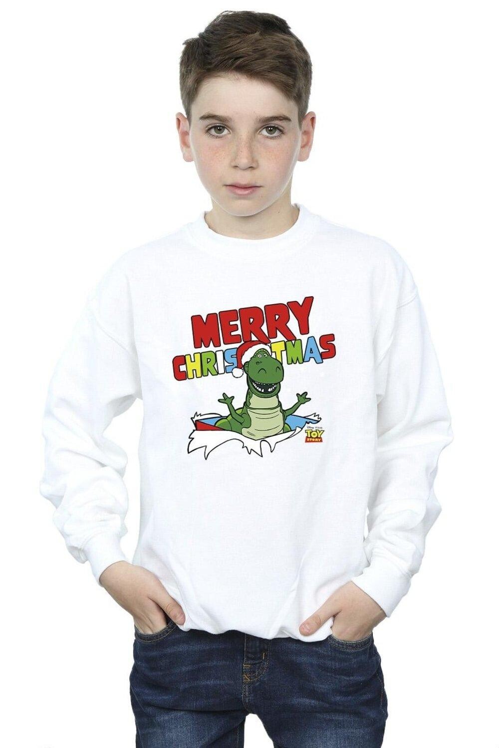 

Толстовка Toy Story Rex Christmas Burst Disney, белый