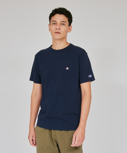 

Мужская футболка с коротким рукавом, базовая Champion, темно-синий