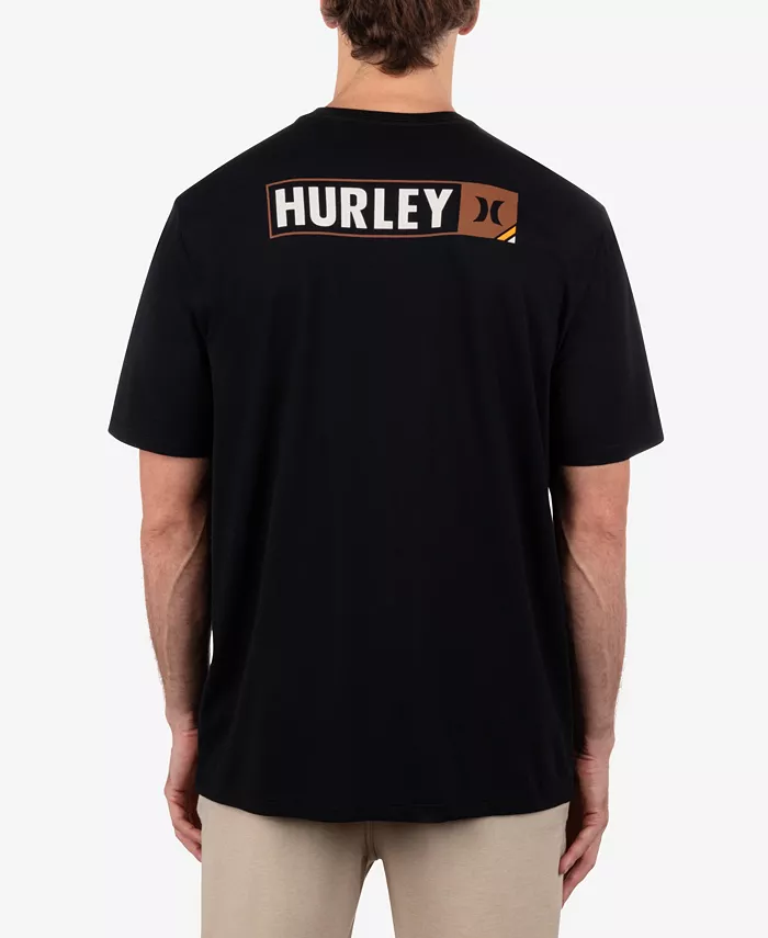 

Мужская футболка с коротким рукавом Corner Hurley, черный