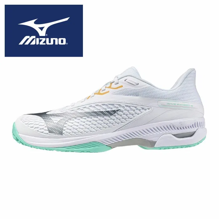 Кроссовки для тенниса «WAVE EXCEED 6 OC» от Mizuno, White X Green