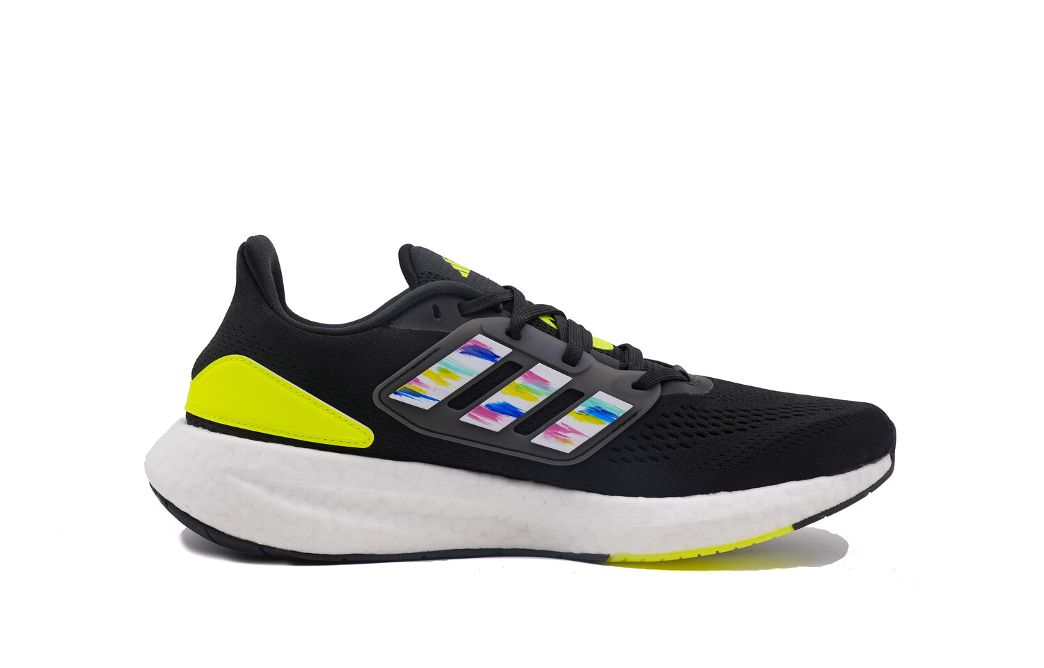 

Кроссовки для бега Pureboost 22 мужские с низким верхом, черные/желтые Adidas