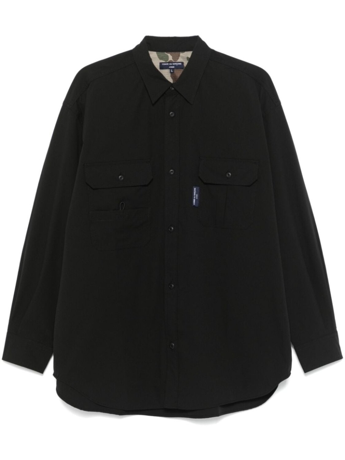 

Футболка с нашивкой-логотипом Comme des Garçons Homme, черный
