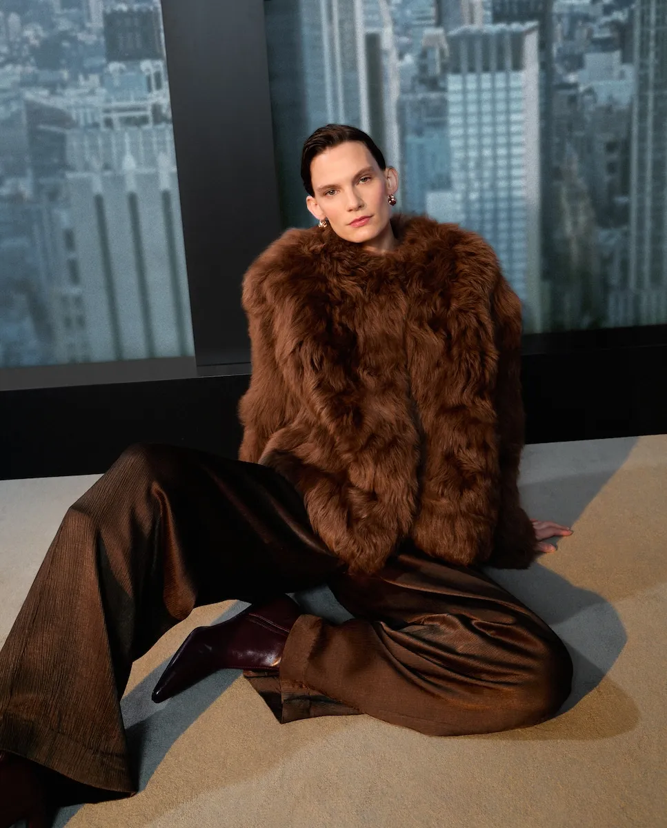 

Длинное женское пальто из овечьей шерсти Woman Limited El Corte Inglés, коричневый