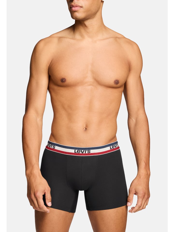 Levi´s Боксерские шорты LEVIS MEN REPEAT SPW LOGO BOXER BRIEF 4P черного цвета — фото 4