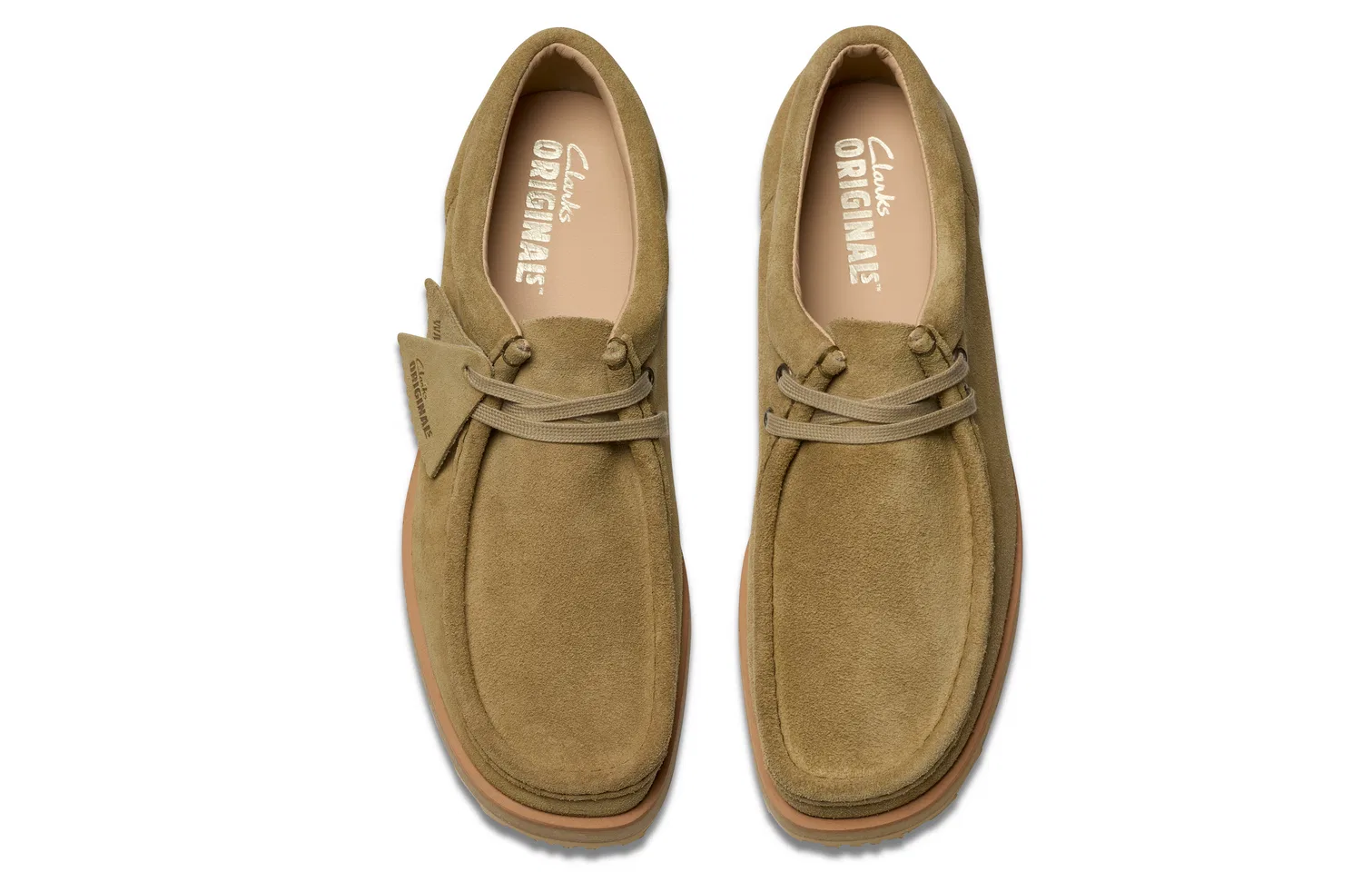 Повседневные туфли из спилка Clarks коричневые — фото 3