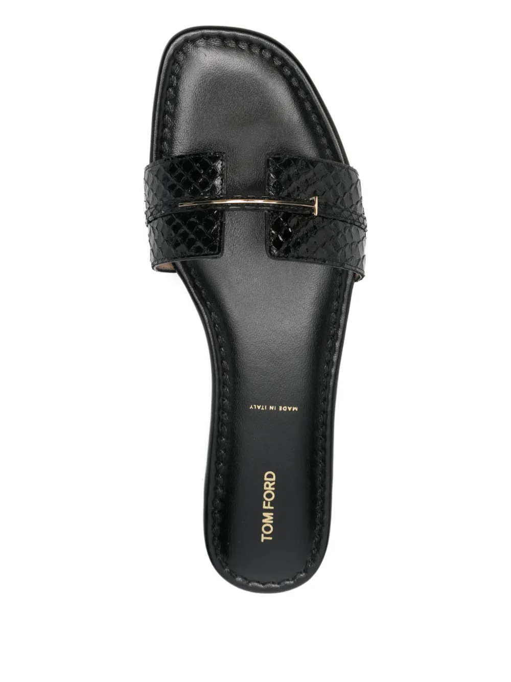 Туфли-лодочки с тисненной фурнитурой Tom Ford, черный — фото 4