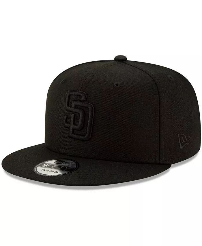 

Мужская черная бейсболка San Diego Padres Black on Black 9FIFTY Snapback Adjustable Hat New Era