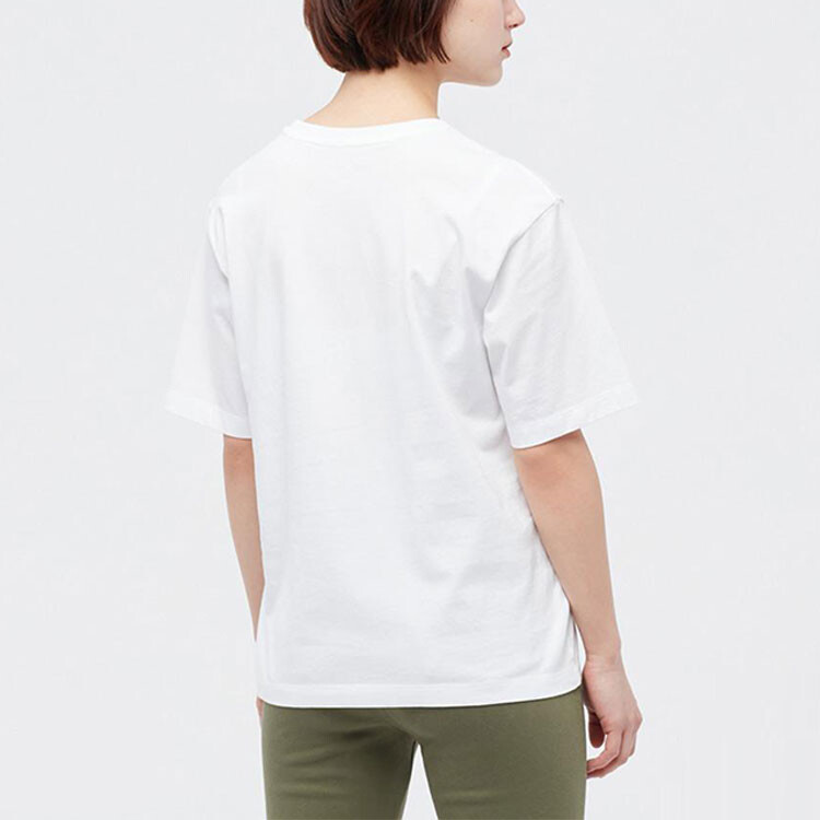 Футболка Pop Mart X унисекс белая Uniqlo, белый — фото 3